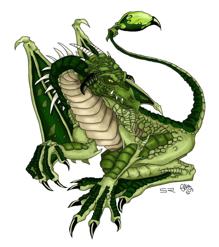 Pseudo dragon vert